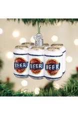 OLD WORLD CHRISTMAS 32333   SIX PACK OF BEER