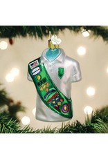 OLD WORLD CHRISTMAS 32449   GIRL SCOUT UNIFORM