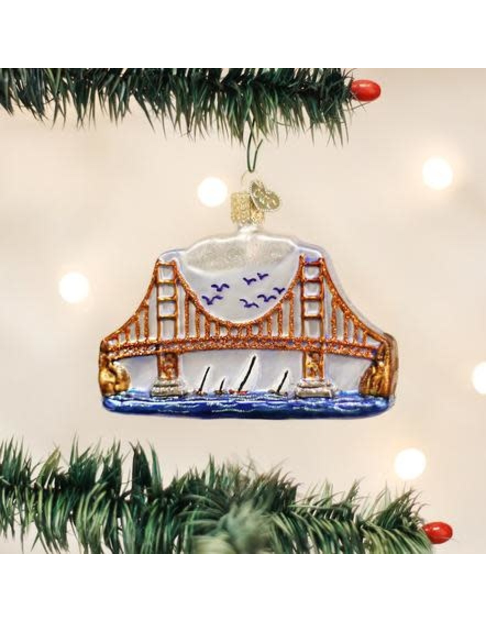 OLD WORLD CHRISTMAS GOLDEN GATE BRIDGE