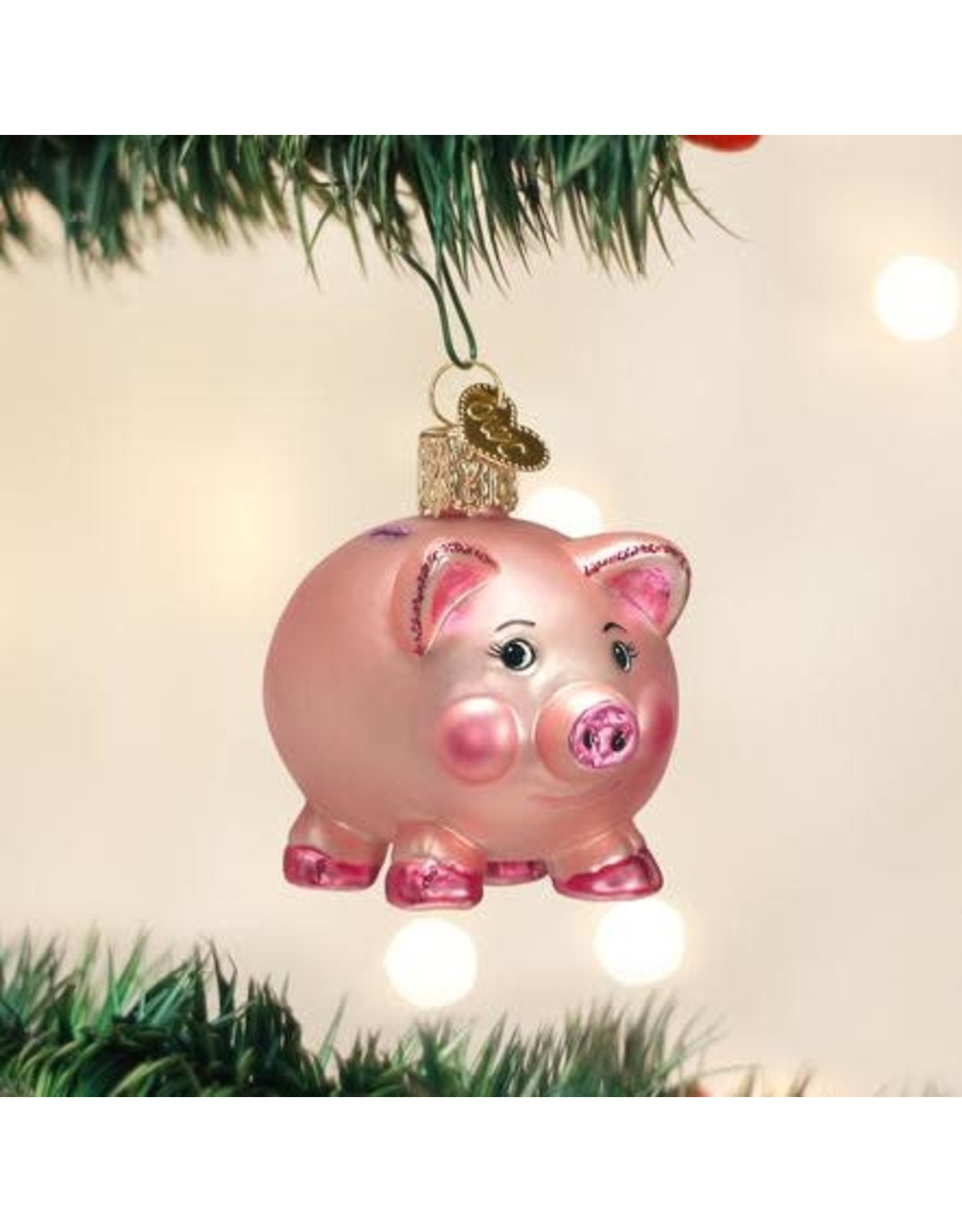 OLD WORLD CHRISTMAS 36061   PIGGY BANK