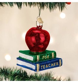 OLD WORLD CHRISTMAS 36128   TEACHER'S APPLE
