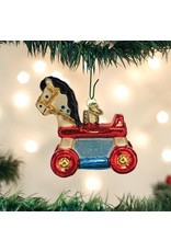 OLD WORLD CHRISTMAS ROLLING HORSE TOY