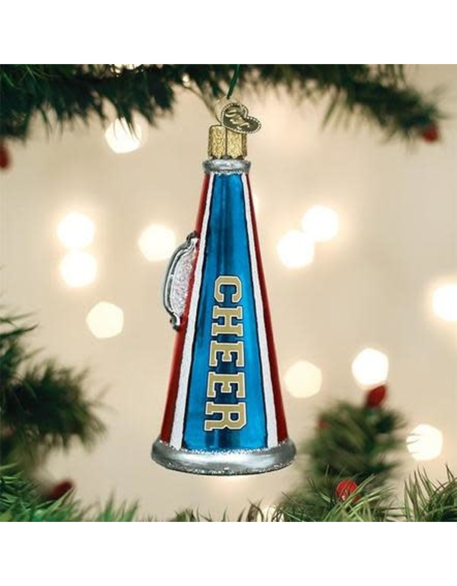 OLD WORLD CHRISTMAS 44149   CHEER MEGAPHONE