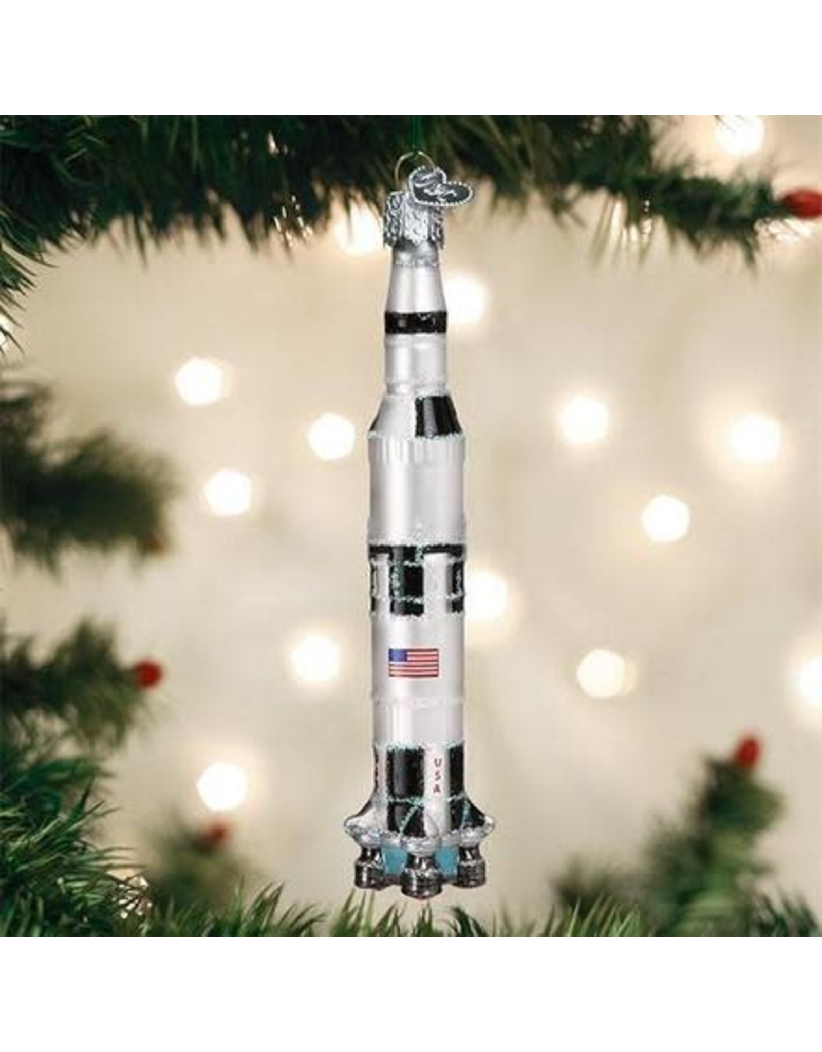 OLD WORLD CHRISTMAS SATURN V ROCKET