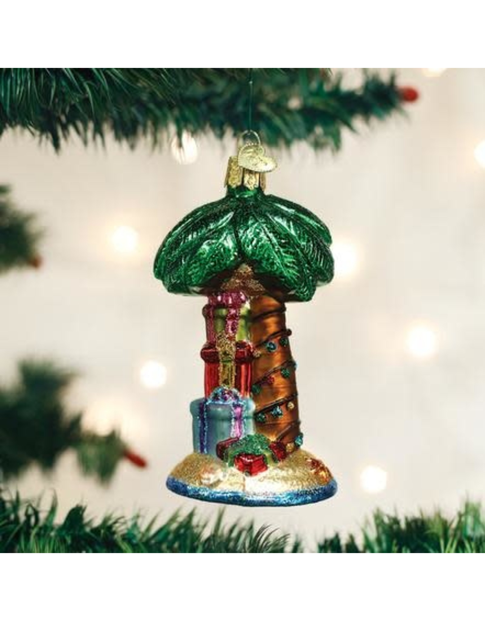 OLD WORLD CHRISTMAS 48037   CHRISTMAS PALM TREE
