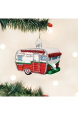 OLD WORLD CHRISTMAS TRAVEL TRAILER