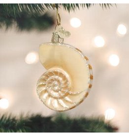 OLD WORLD CHRISTMAS 12150   NAUTILUS SHELL