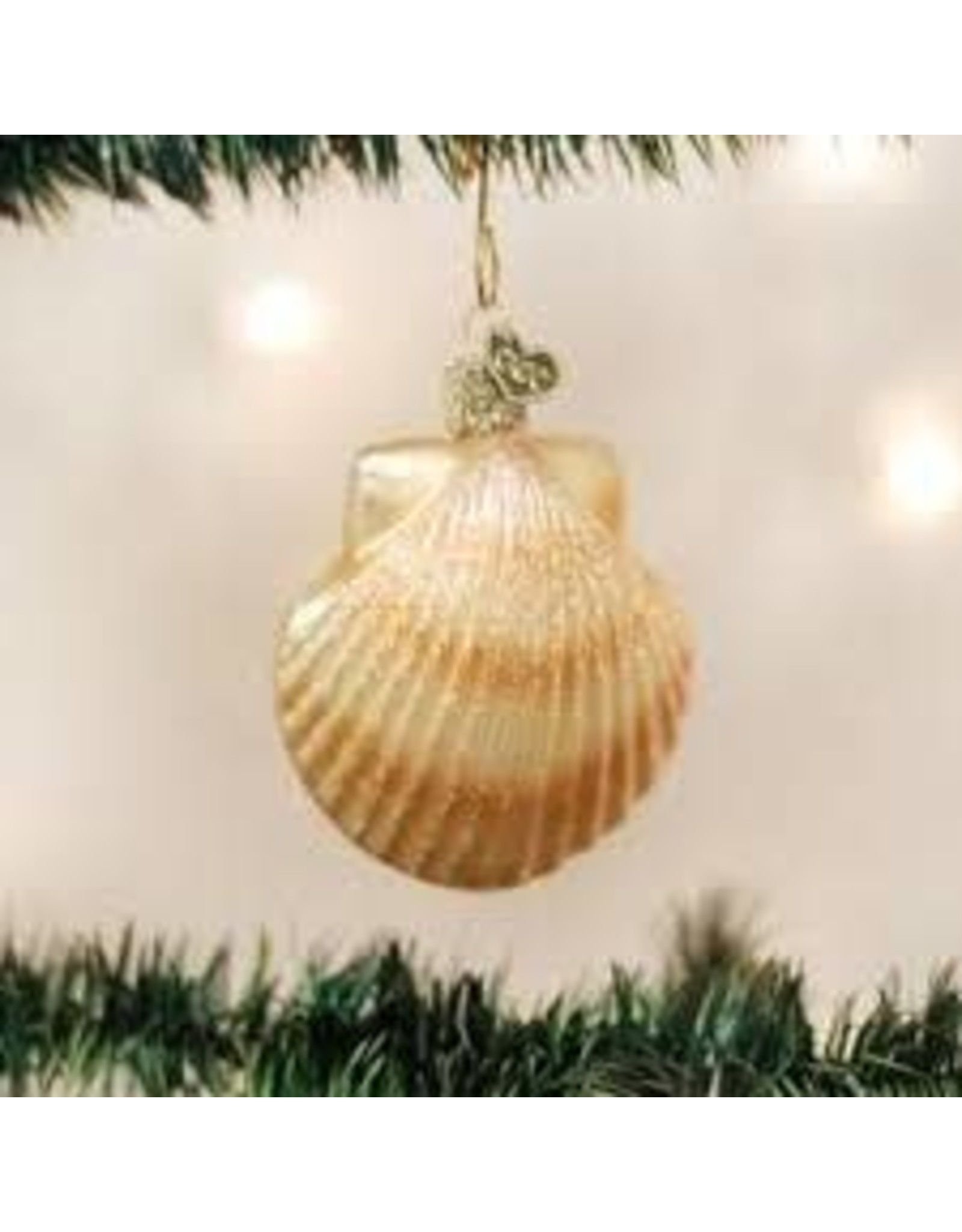 OLD WORLD CHRISTMAS SCALLOP SHELL