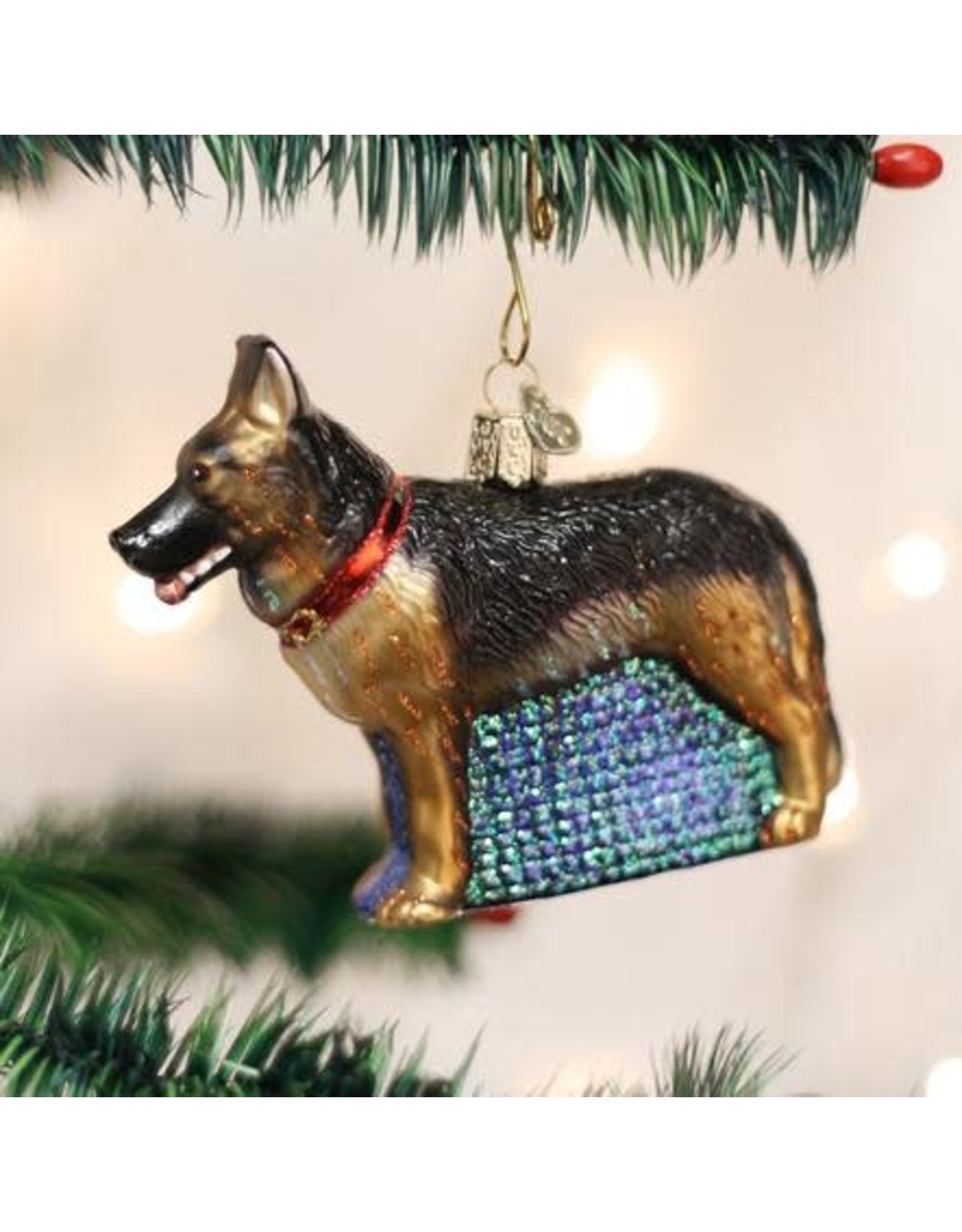 OLD WORLD CHRISTMAS 12212   GERMAN SHEPHERD