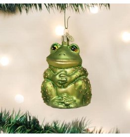 OLD WORLD CHRISTMAS 12221   SITTING FROG