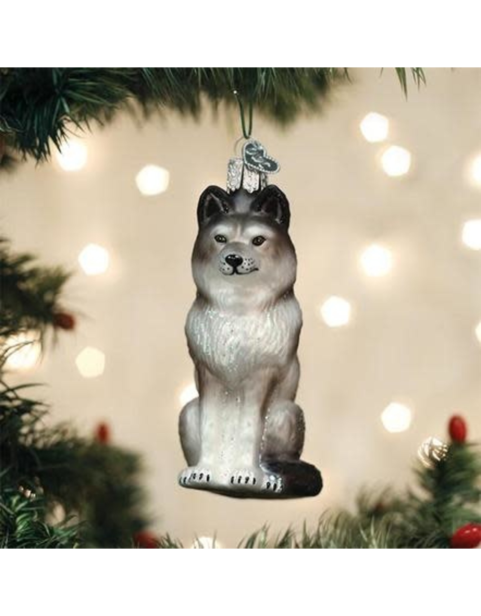 OLD WORLD CHRISTMAS 12545   SITTING WOLF