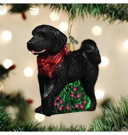 OLD WORLD CHRISTMAS 12560 BLACK DOODLE DOG
