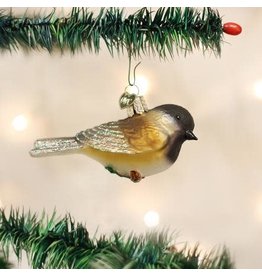OLD WORLD CHRISTMAS BLACK-CAPPED CHICKADEE