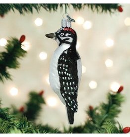 OLD WORLD CHRISTMAS 16120   HAIRY WOODPECKER