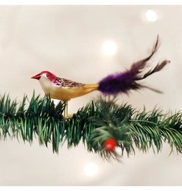 OLD WORLD CHRISTMAS 18005   MINIATURE LOVEBIRD