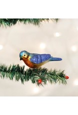OLD WORLD CHRISTMAS 18043   CLIP-ON WESTERN BLUEBIRD