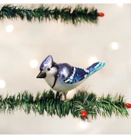 OLD WORLD CHRISTMAS 18080   CLIP-ON BRIGHT BLUE JAY