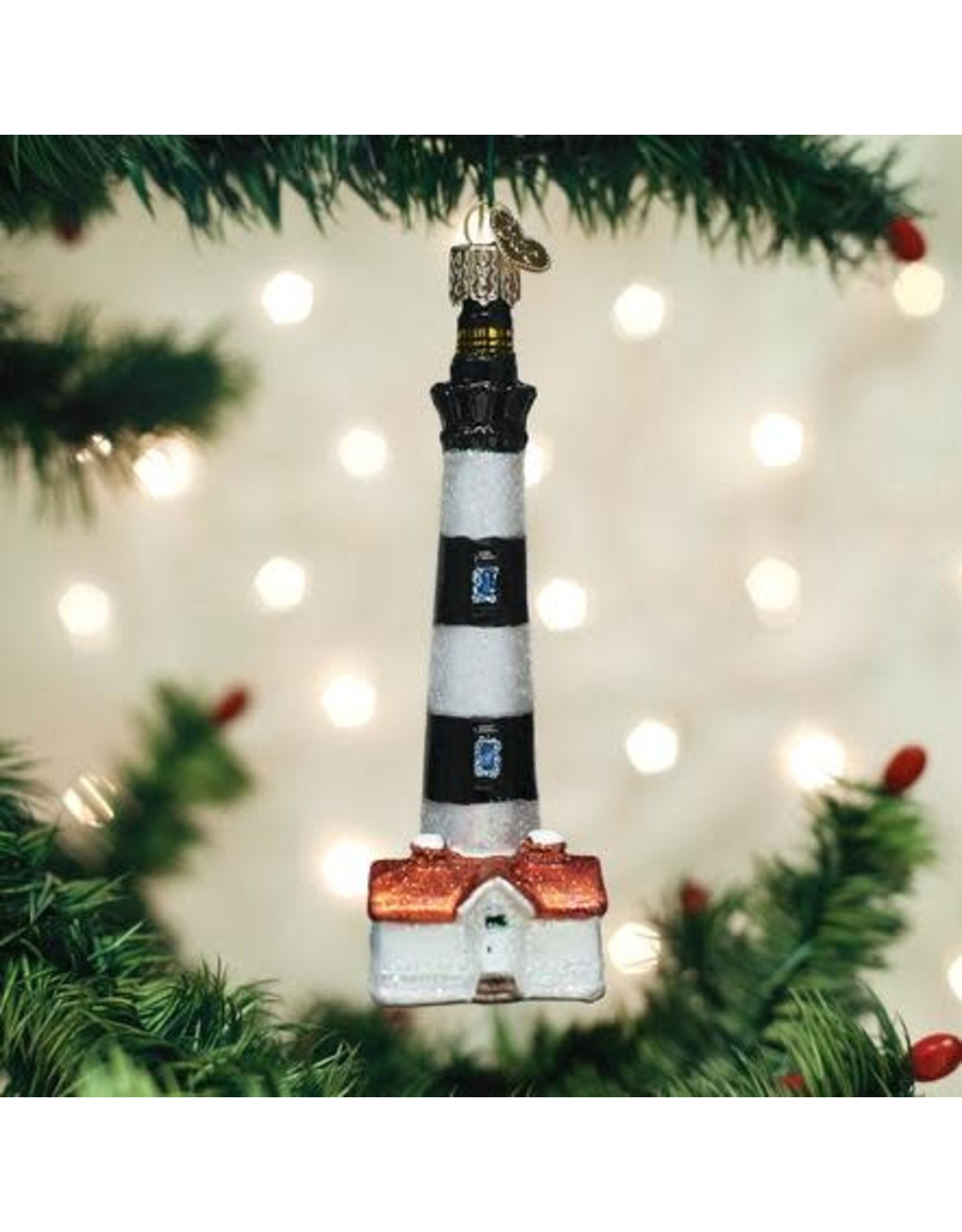 OLD WORLD CHRISTMAS 20102   BODIE ISLAND LIGHTHOUSE