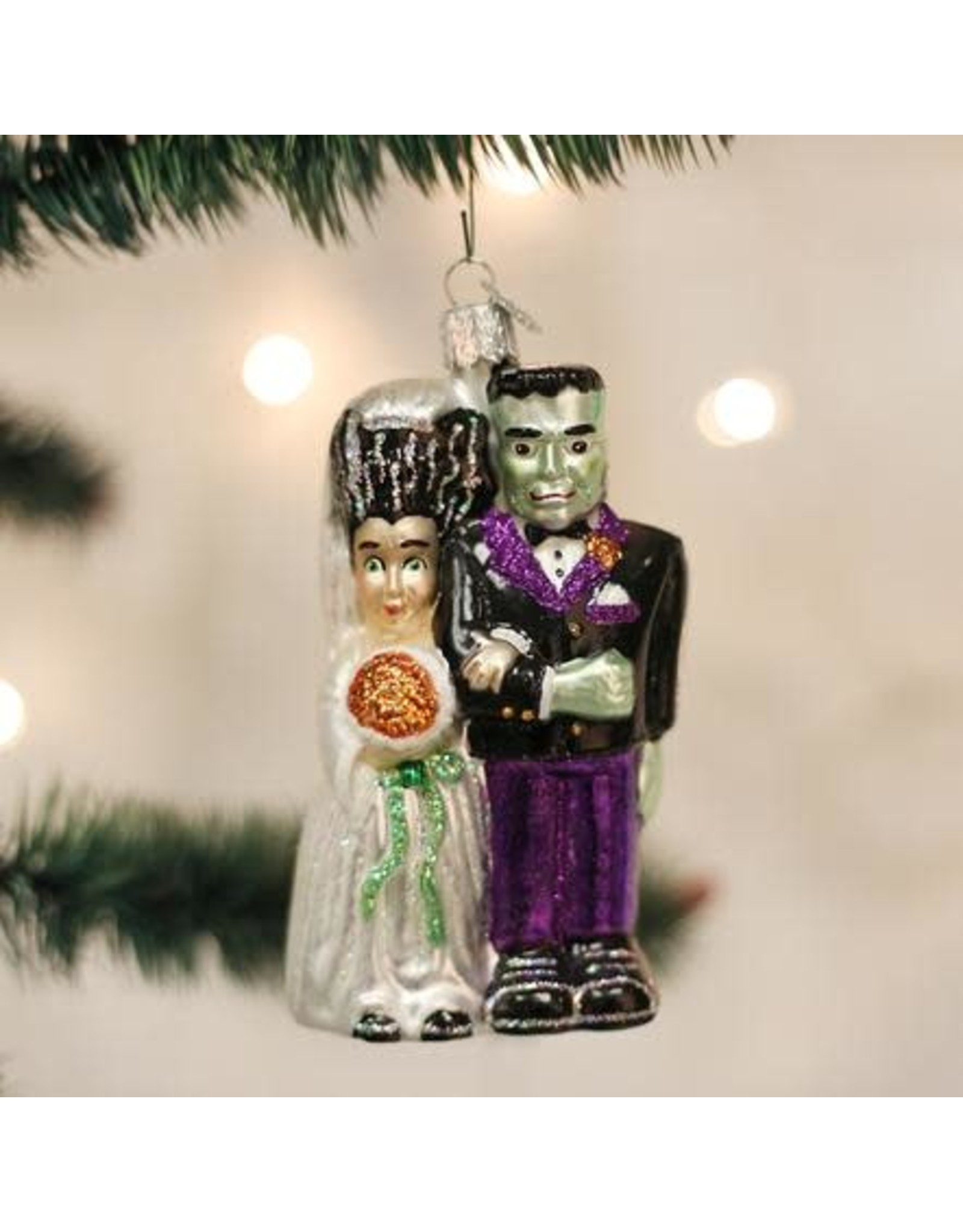 OLD WORLD CHRISTMAS FRANKENSTEIN & BRIDE