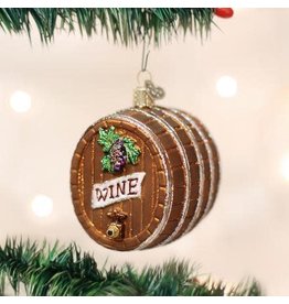 OLD WORLD CHRISTMAS 32067   WINE BARREL