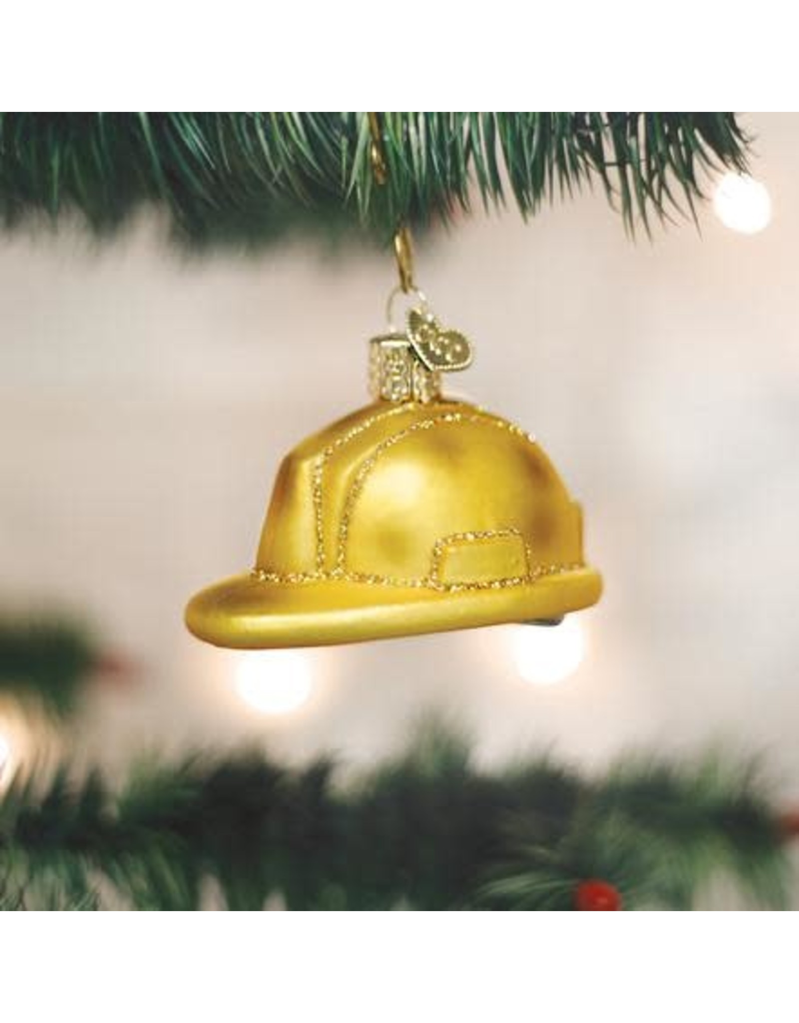 OLD WORLD CHRISTMAS 32226   CONSTRUCTION HELMET