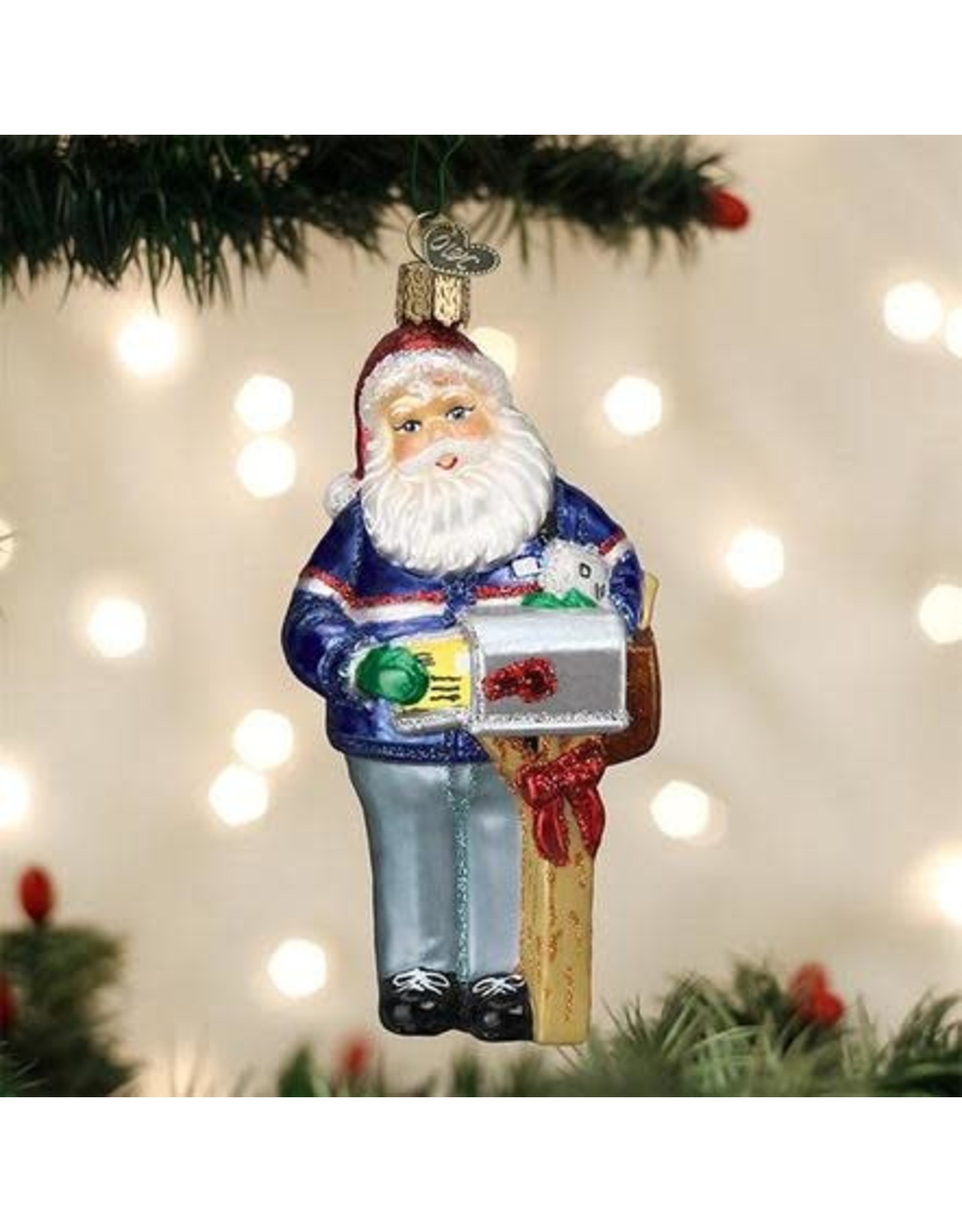OLD WORLD CHRISTMAS 40308   POSTMAN SANTA