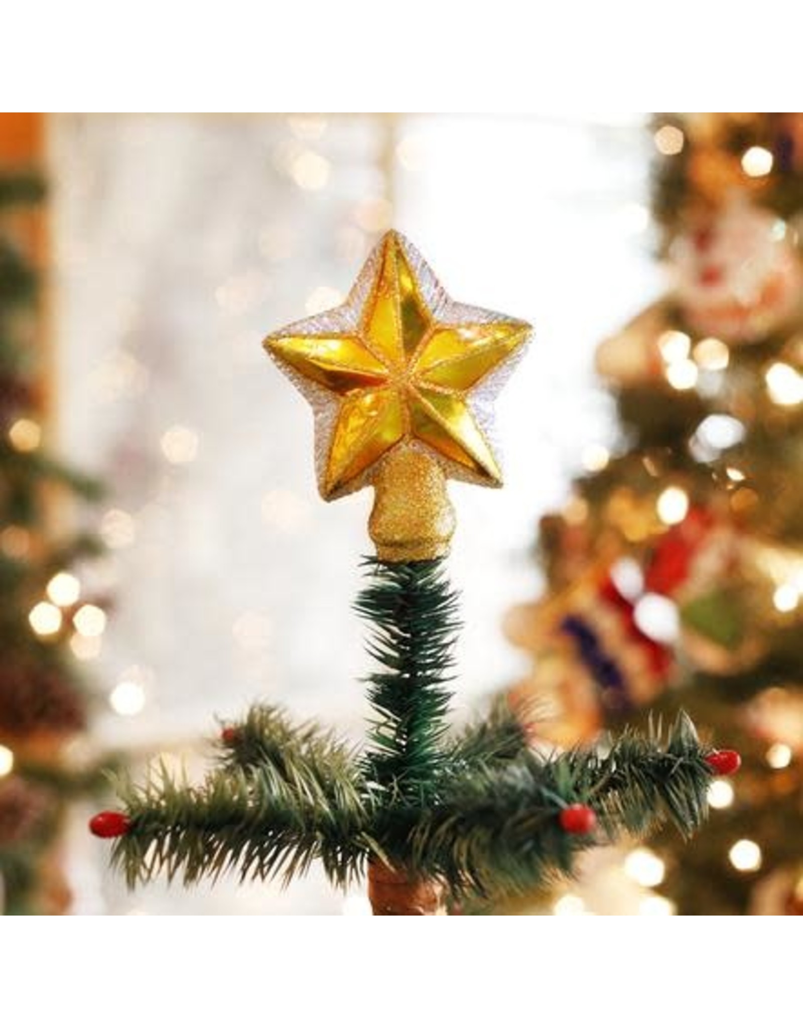 OLD WORLD CHRISTMAS SMALL STAR TREE TOP