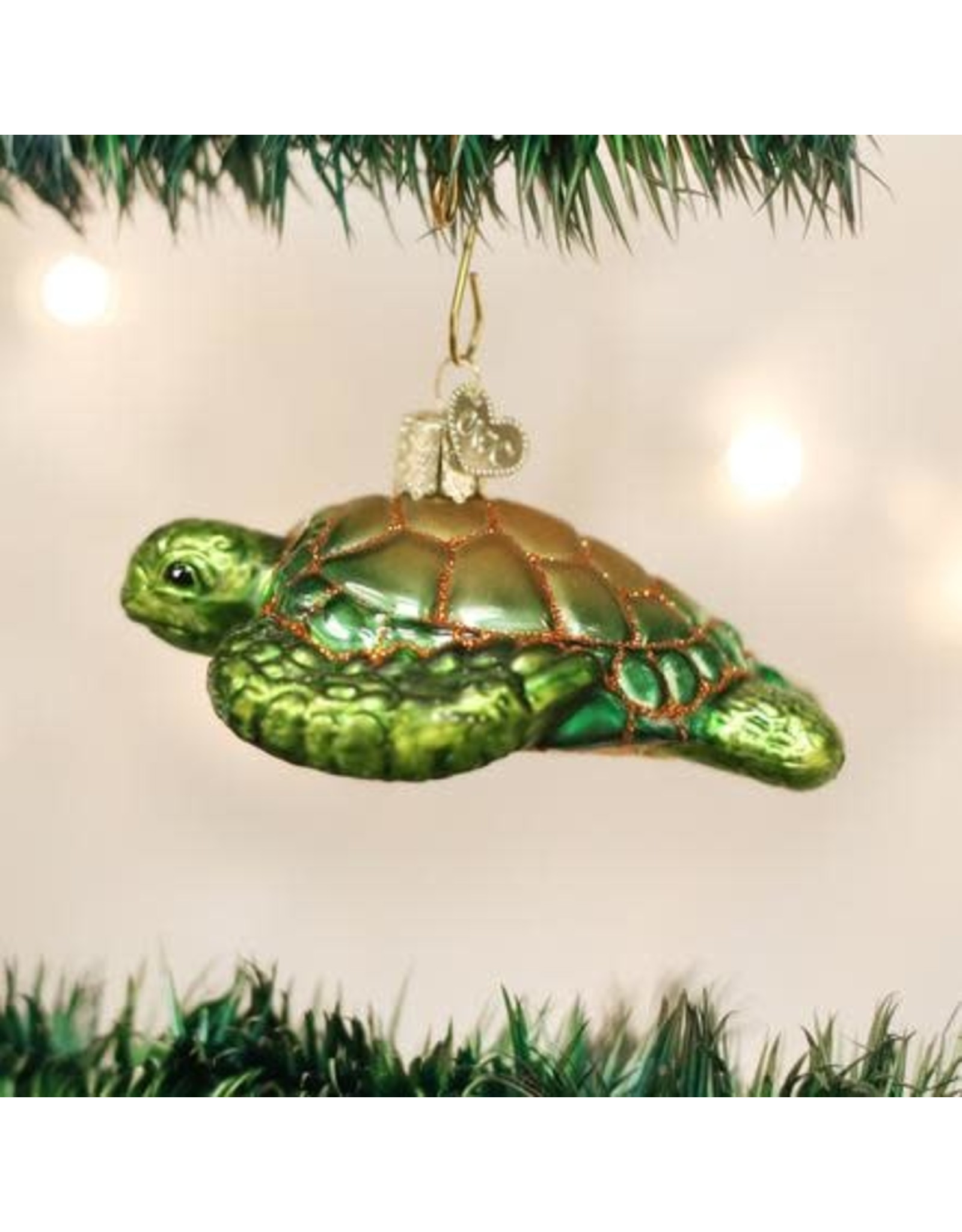 OLD WORLD CHRISTMAS 12167   GREEN SEA TURTLE