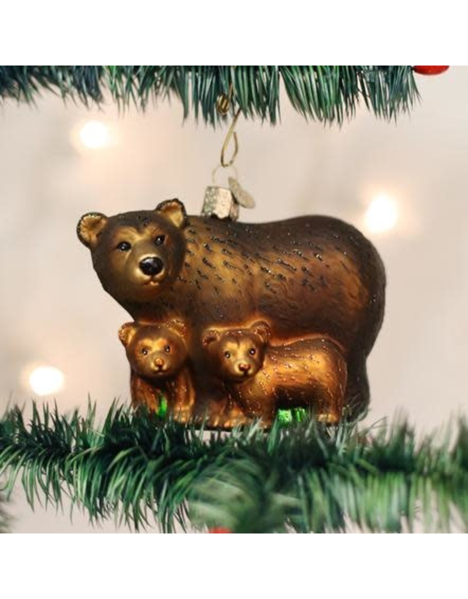 OLD WORLD CHRISTMAS 12199   BEAR W/CUBS