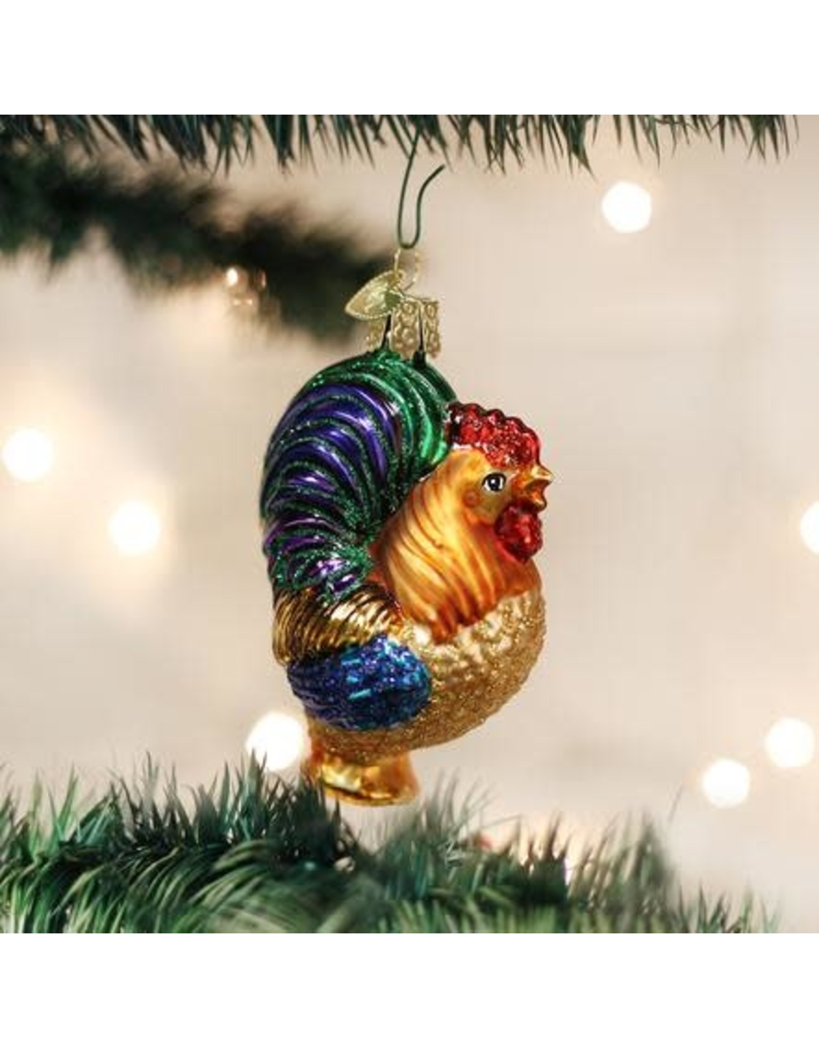 OLD WORLD CHRISTMAS 16006   ROOSTER