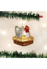 OLD WORLD CHRISTMAS 16062   HEN ON NEST