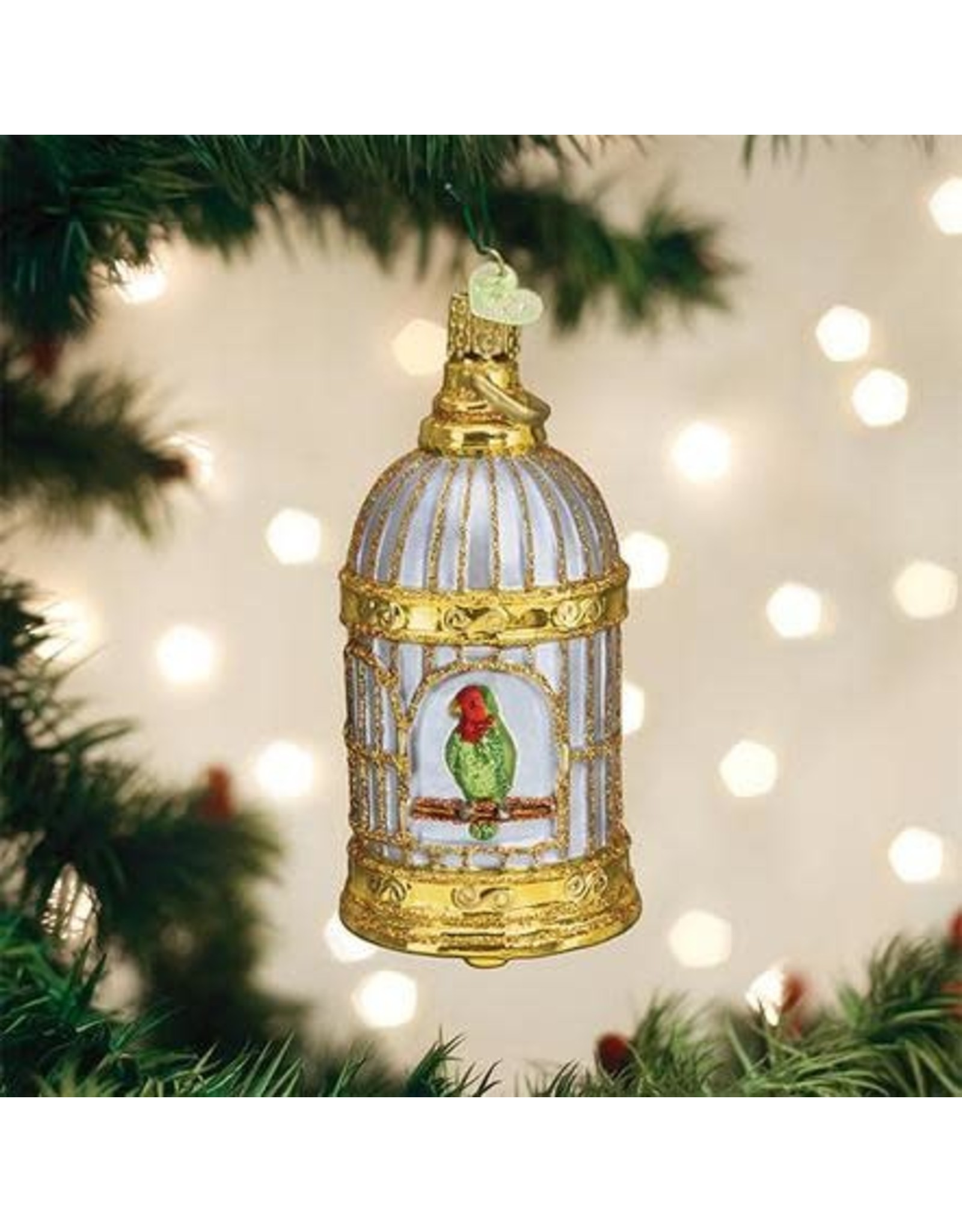 OLD WORLD CHRISTMAS VINTAGE BIRD CAGE