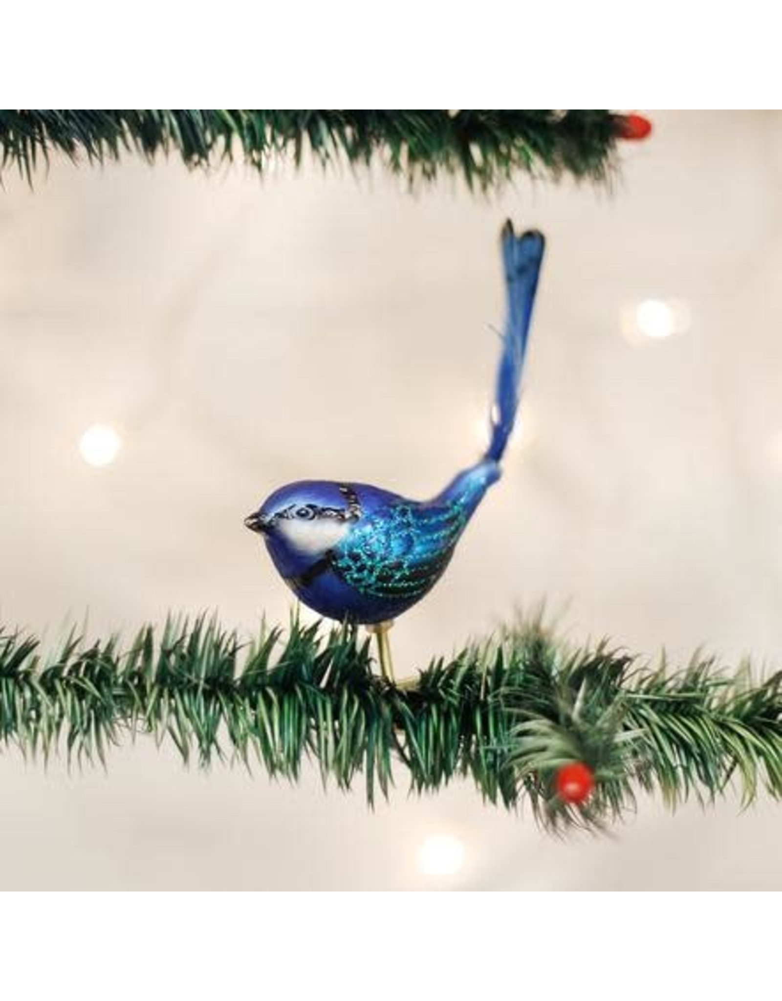 OLD WORLD CHRISTMAS 18091   CLIP-ON FAIRY WREN