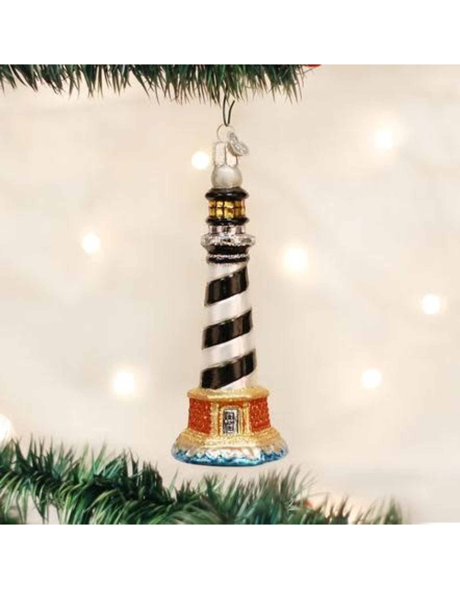 OLD WORLD CHRISTMAS 20017   CAPE HATTERAS LIGHTHOUSE