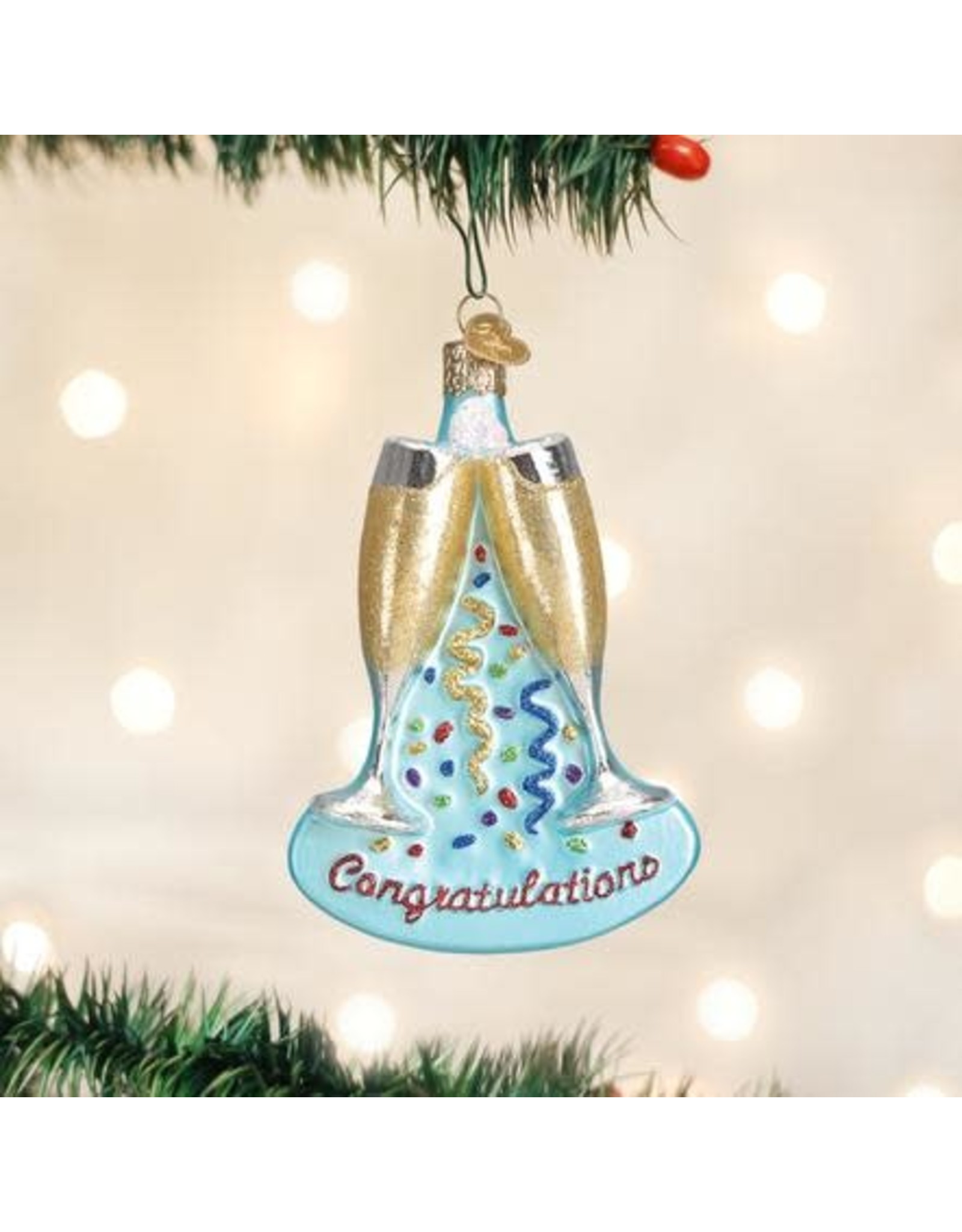 OLD WORLD CHRISTMAS 32217   CHAMPAGNE TOAST