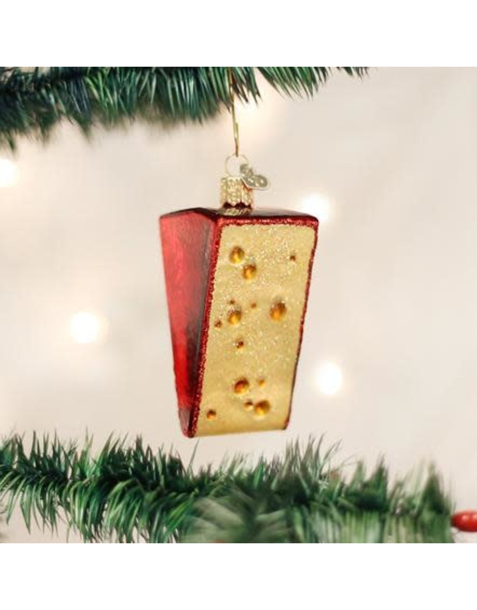 OLD WORLD CHRISTMAS 32220   CHEESE WEDGE