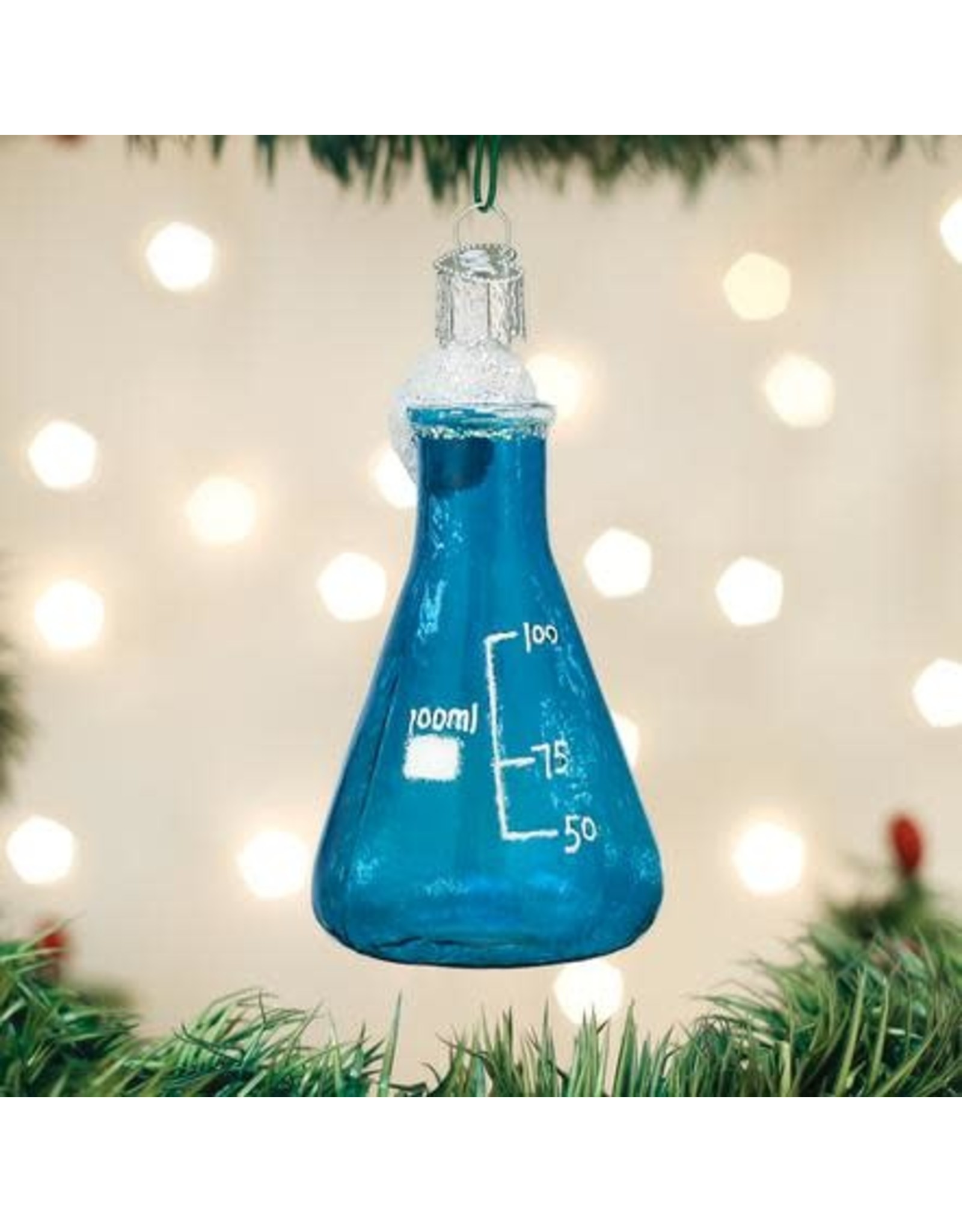 OLD WORLD CHRISTMAS 36238   SCIENCE BEAKER