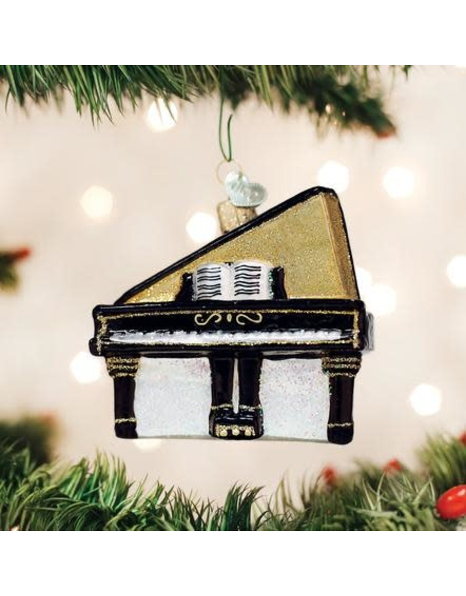 OLD WORLD CHRISTMAS 38050   BABY GRAND PIANO