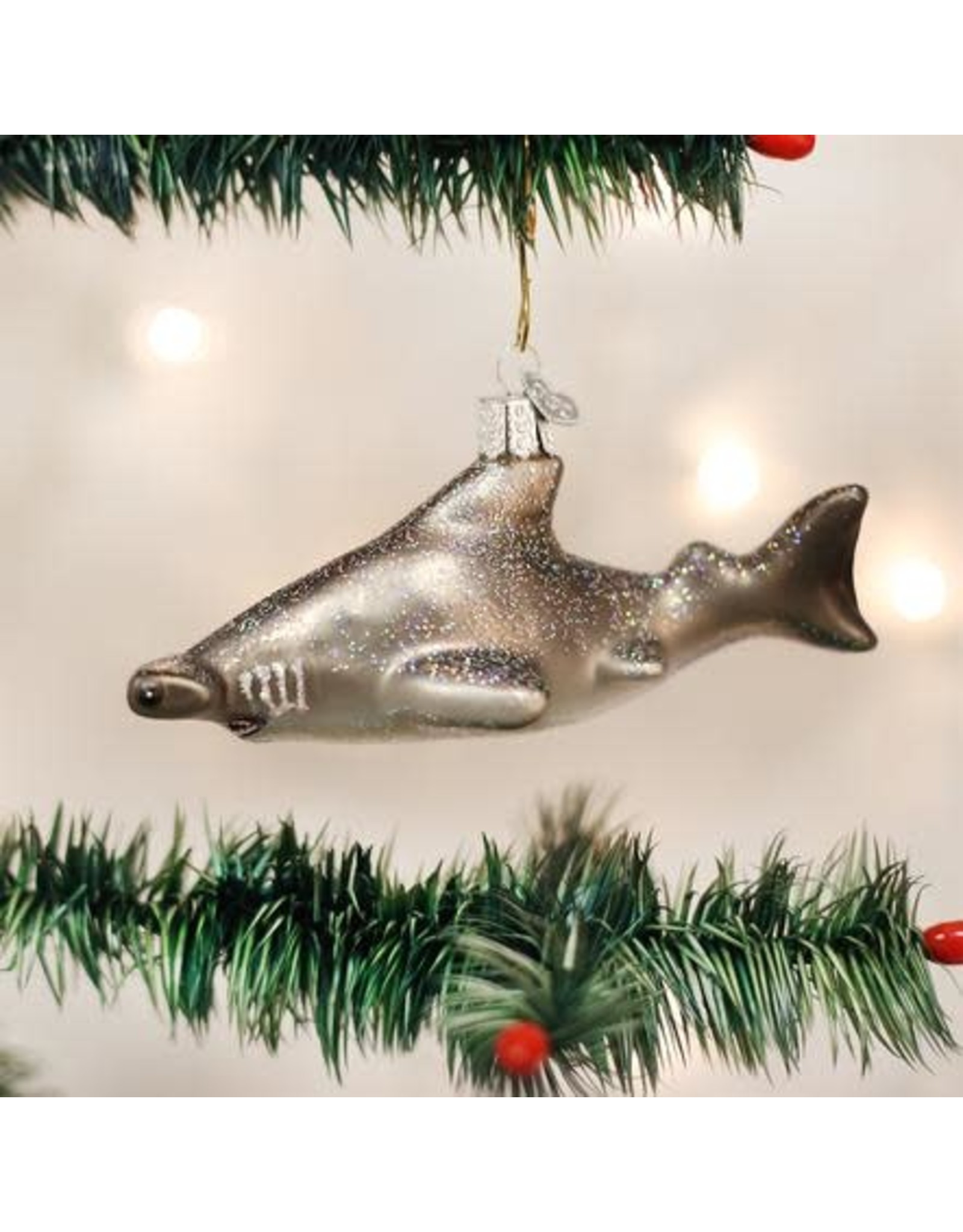 OLD WORLD CHRISTMAS HAMMERHEAD SHARK