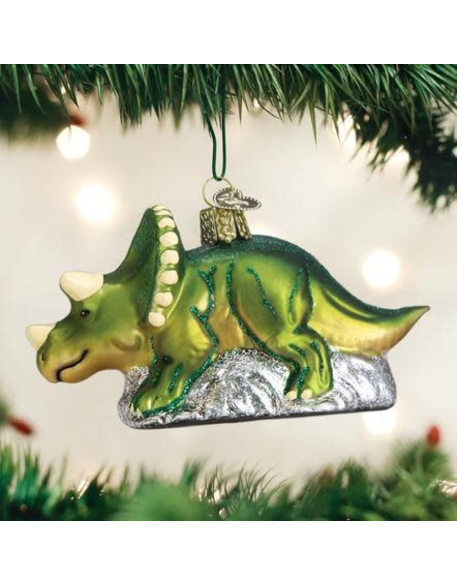 OLD WORLD CHRISTMAS 12498   TRICERATOPS