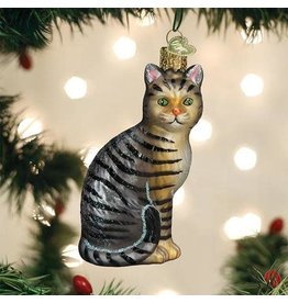 OLD WORLD CHRISTMAS 12554   TABBY CAT