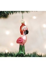 OLD WORLD CHRISTMAS YARD FLAMINGO