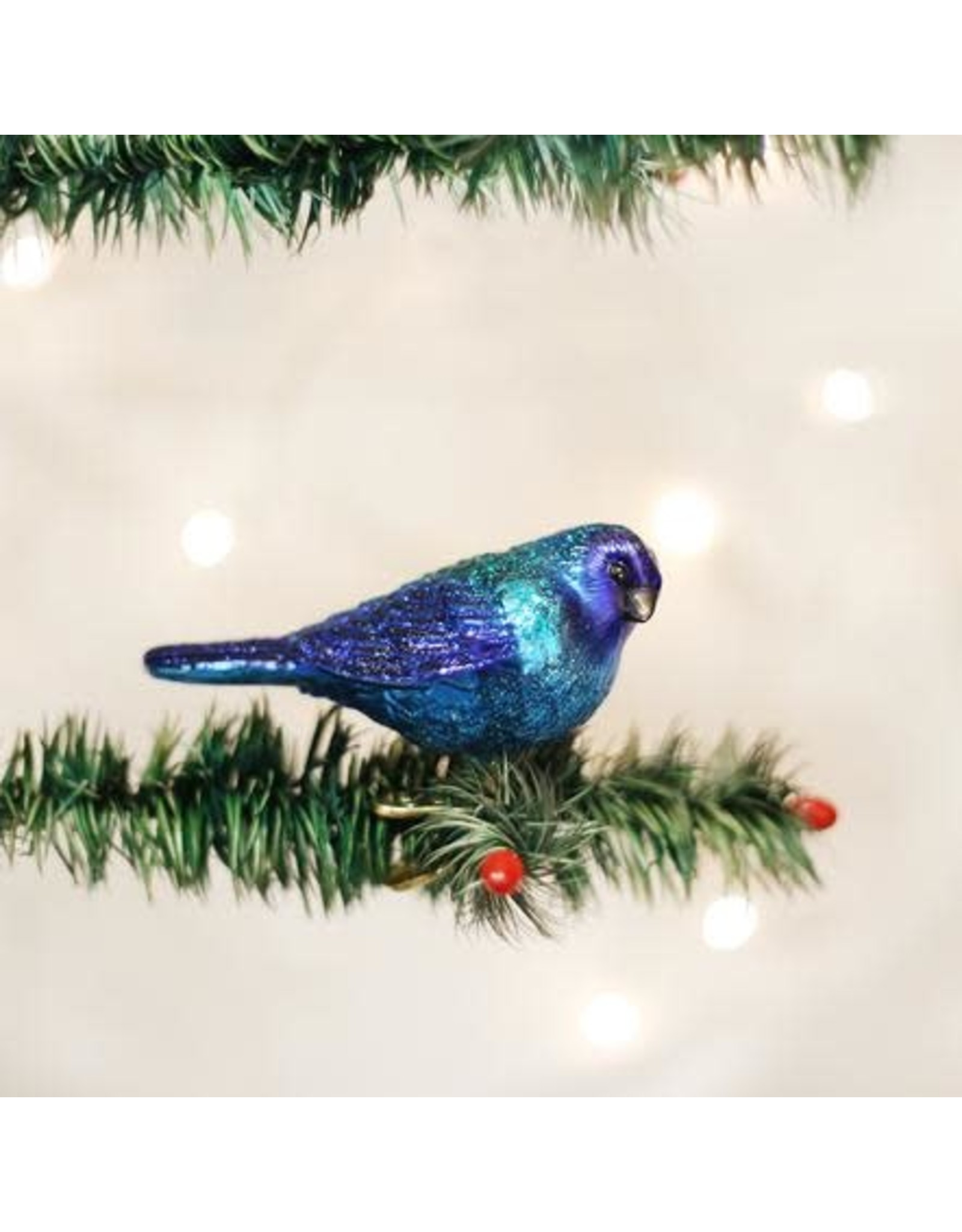 OLD WORLD CHRISTMAS 18079   INDIGO BUNTING