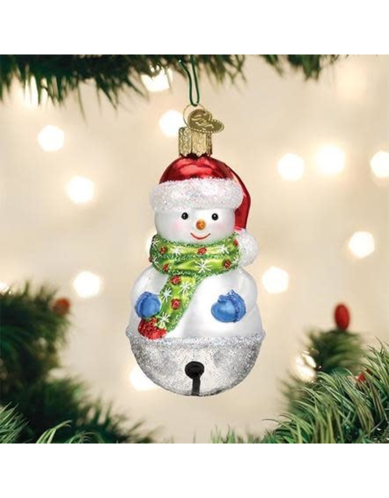 OLD WORLD CHRISTMAS 24186   JINGLE BELL SNOWMAN