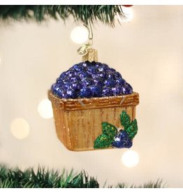 OLD WORLD CHRISTMAS 28102   BASKET OF BLUEBERRIES