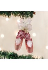 OLD WORLD CHRISTMAS PAIR BALLET SLIPPERS