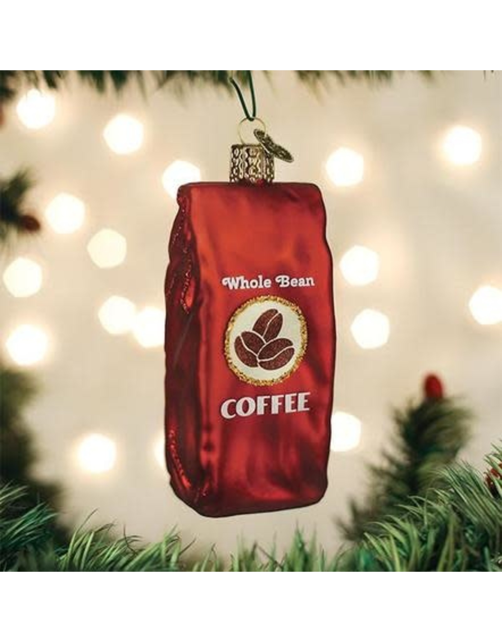 OLD WORLD CHRISTMAS 32387   BAG OF COFFEE BEANS