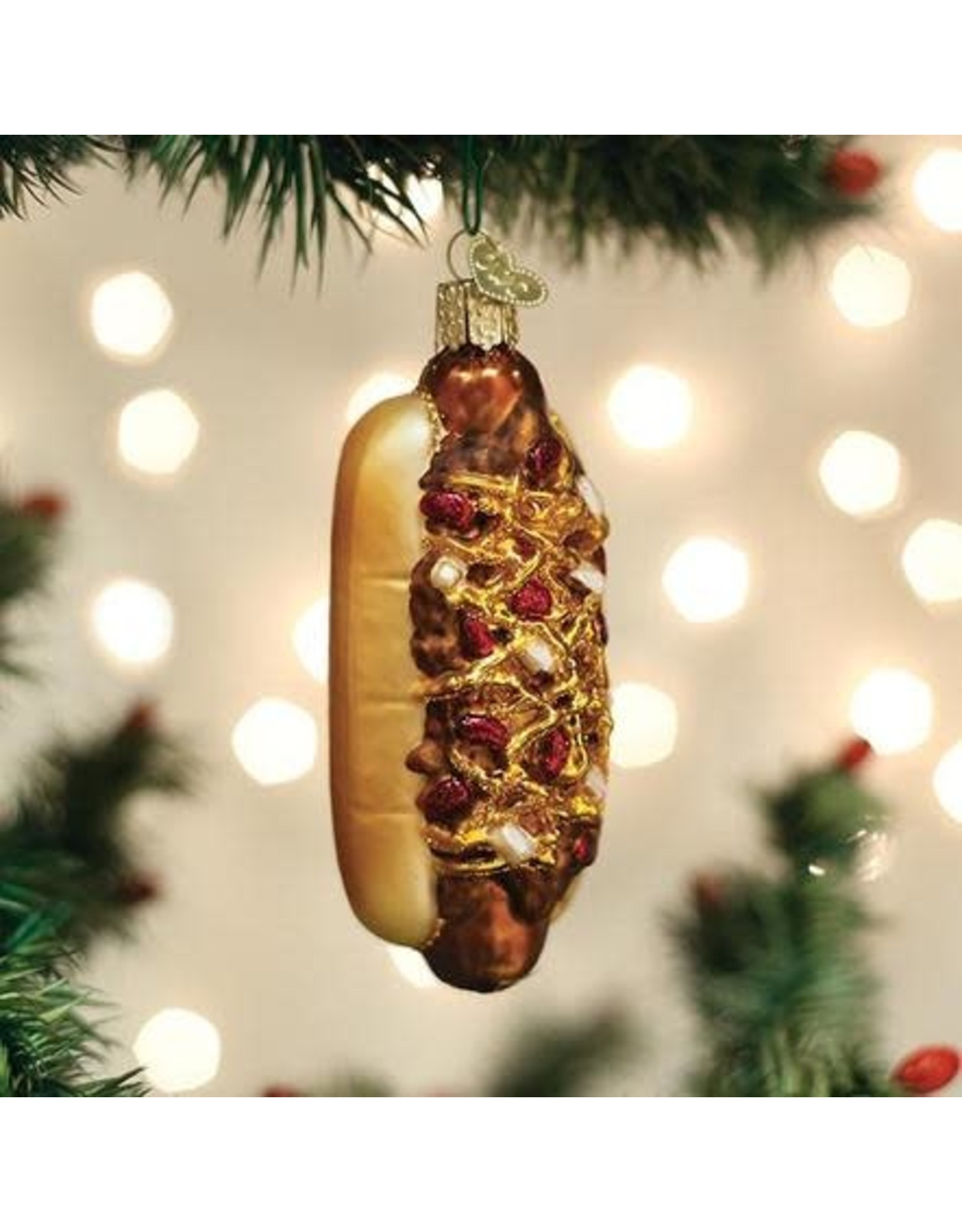 OLD WORLD CHRISTMAS 32420   CHILI CHEESE DOG