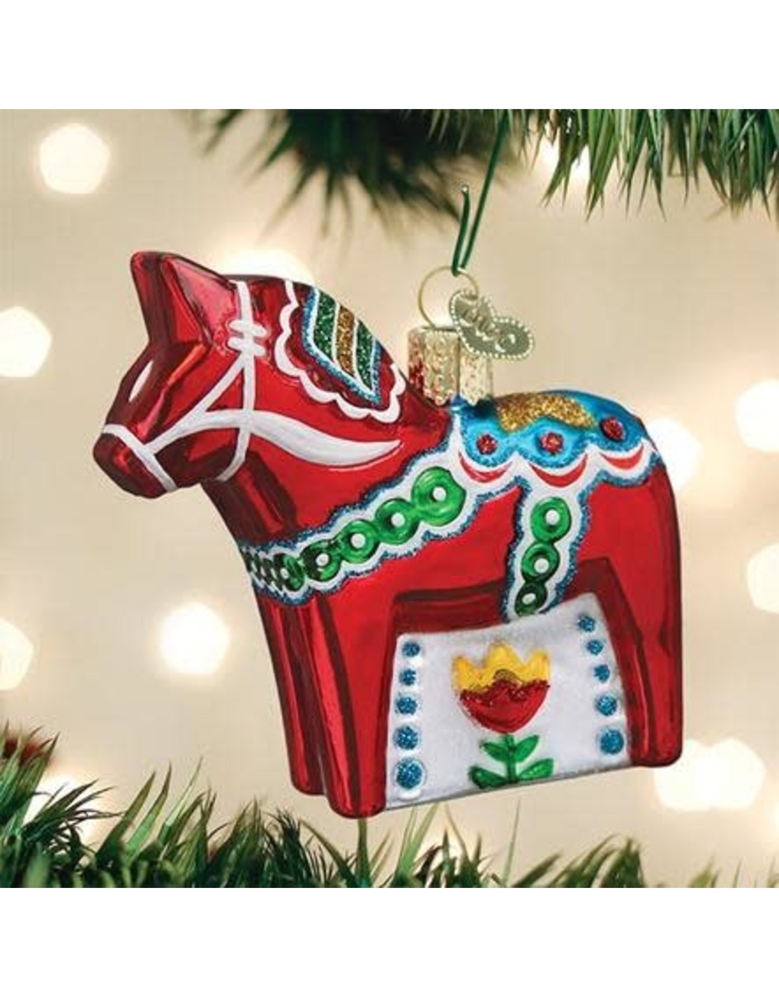 OLD WORLD CHRISTMAS SWEDISH DALA HORSE
