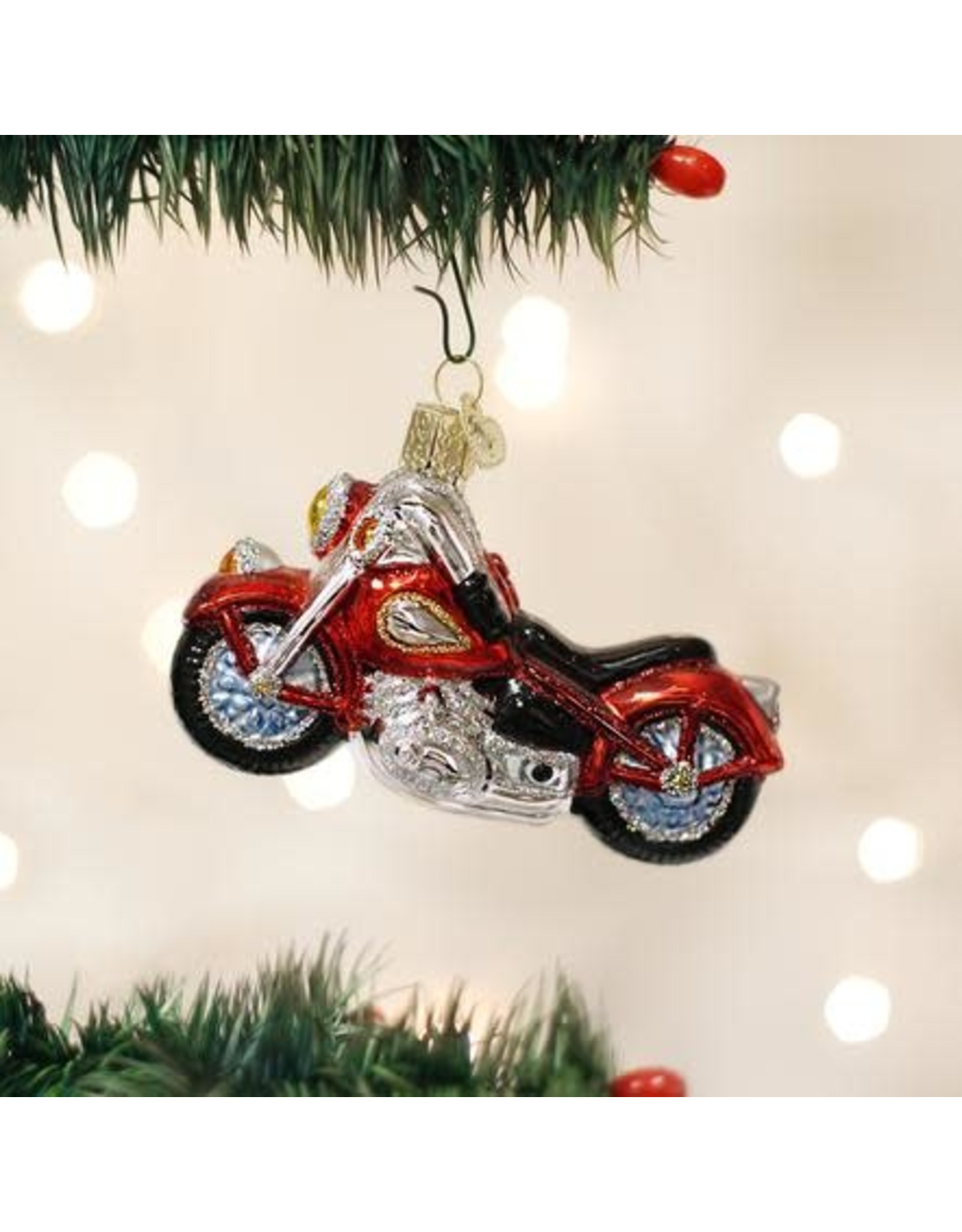 OLD WORLD CHRISTMAS 46008   MOTORCYCLE